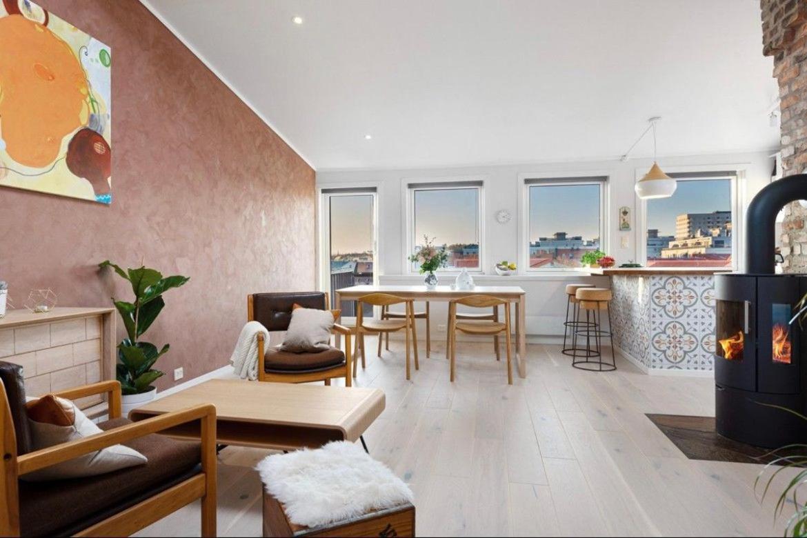 Penthouse In Oslo'S Hippest District Gruenerlokka Apartment Ngoại thất bức ảnh